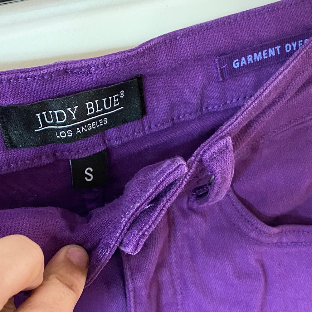 Judy Blue brand Bright Purple Women's Shorts size Small - Picture 2 of 6